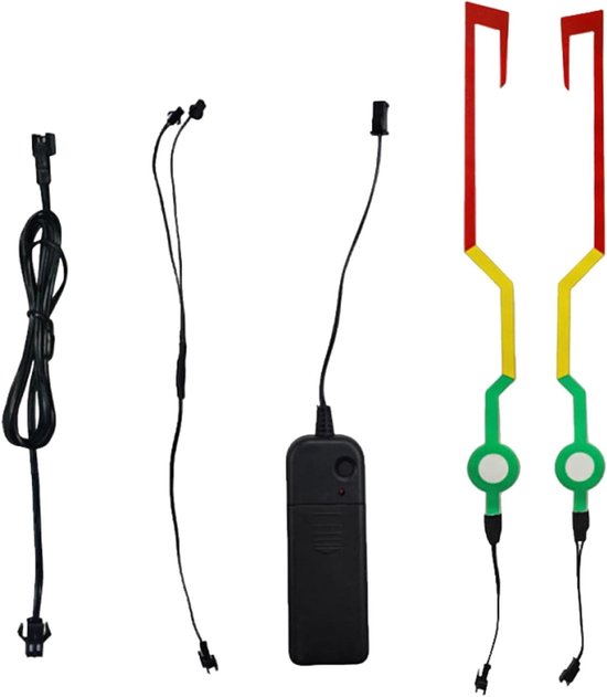 Motorhelm LED Strip - Helm Verlichting Decoratie - Nachtelijk Rijden Zichtbaar - Driekleuren Lichteffect - 49 x 11 cm
