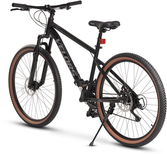 Mountainbike 27,5 Inch - Hardtail Mountainbike 21 Versnellingen - MTB Volwassenen - 27,5 Inch - Verende Voorvork - Onverharde Wegen Zwart Grijs