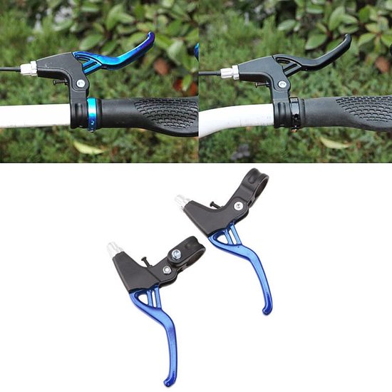Mountainbike lichtgewicht ALLOY remhendel (blauw) van Merkloos