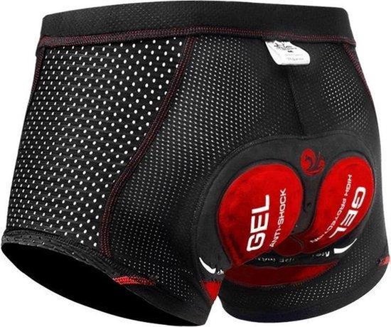 Mountainbike Onderbroek Mesh - MTB Broek - Fiets Sportonderbroek - Zwart - Onderbroek met Zeem - 5D Gel Pad Shockproof - Maat L
