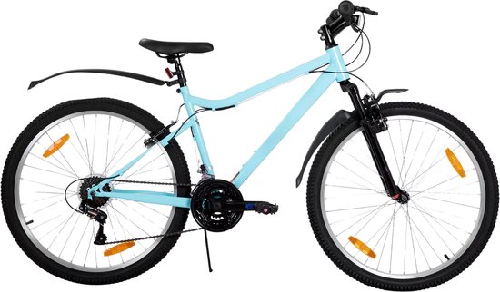 Mountainbike – Voor dames / mountainbiken – 18-speed, V-brake – Stevig, 66 cm, groen van Merkloos