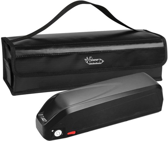 MrGoods - Grote Accutas - Accutas voor Ebike - Waterdicht - Fietsbatterijtas - Vuurbestendig - 49x15x15cm - Zwart van MrGoods