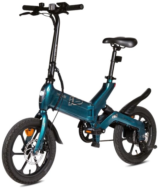 MS Energy i6 - Elektrische Fiets - Vouwfiets - 16 inch - 25km/h - Remschijven - Donker Groen van MS Energy