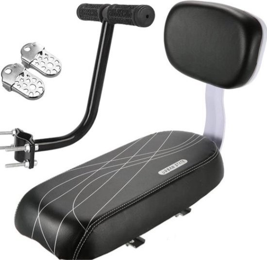 Mygroot - Fietsstoeltje set - Fietszitje - Achter zitje fiets - Bagagedrager kussen - Verdikt kussen met rugleuning - Handensteun. van MY