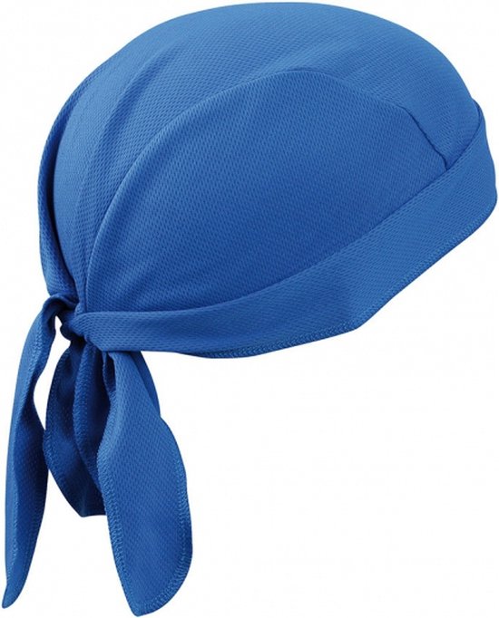 Myrtle Beach sport bandana - blauw - hoofddoek - polyester - volwassenen van Merkloos