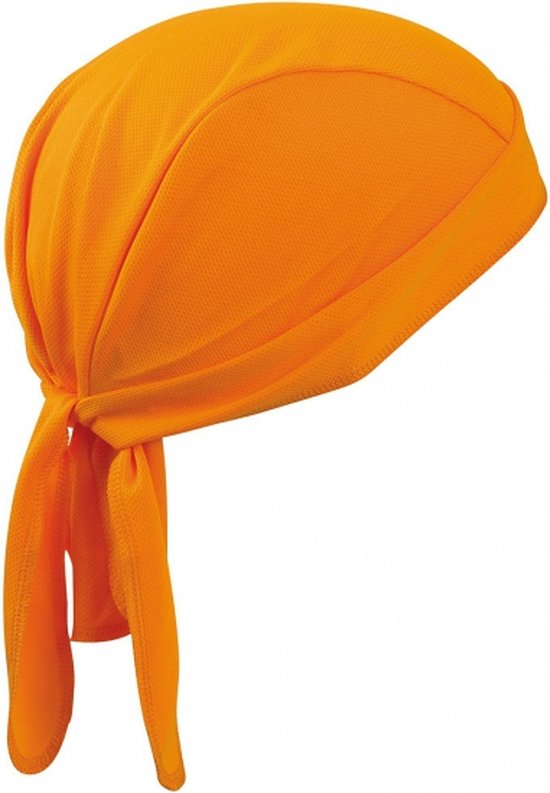 Myrtle Beach sport bandana - oranje - hoofddoek - polyester - volwassenen - EK/ WK supporter - Koningsdag