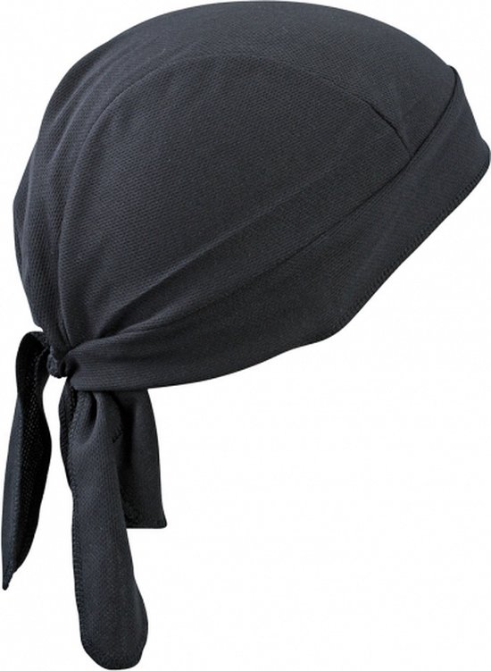 Myrtle Beach Sport Bandana Unisex - One Size - Zwart van Merkloos