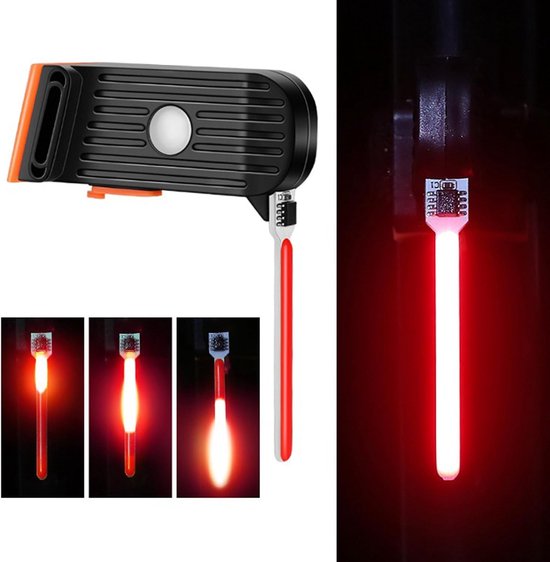 Namajunas-Rood-Fietsverlichting-USB Oplaadbaar-Waterdicht-Voor&Achterlicht-Fietslampjes Set-LED Fietslamp-MTB&Racefiets&Stadsfiets&Kinderfiets-Krachtig&Veilig-Zichtbaar&Regenbestendig-Lange Batterijduur-Zwart-Eenvoudig Monteren-Inclusief Batterij