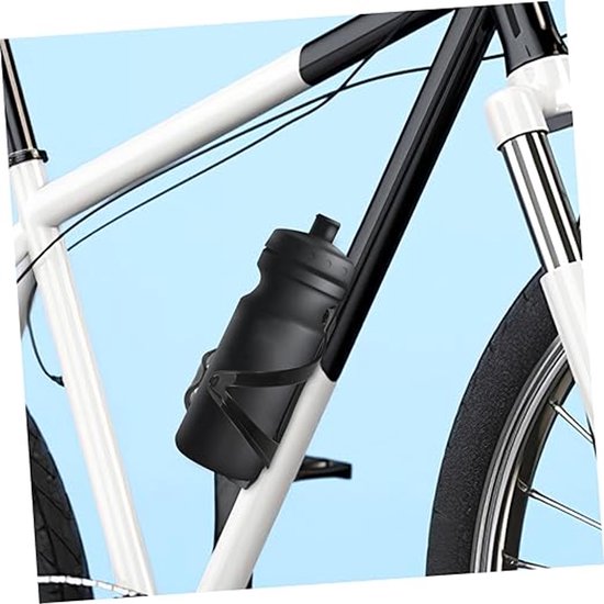 Narimano® - Duurzaam Plastic, Gereedschapsvrije Installatie, Veilige Flesbevestiging voor Race- en Mountainbikes, Strak Zwart Design,