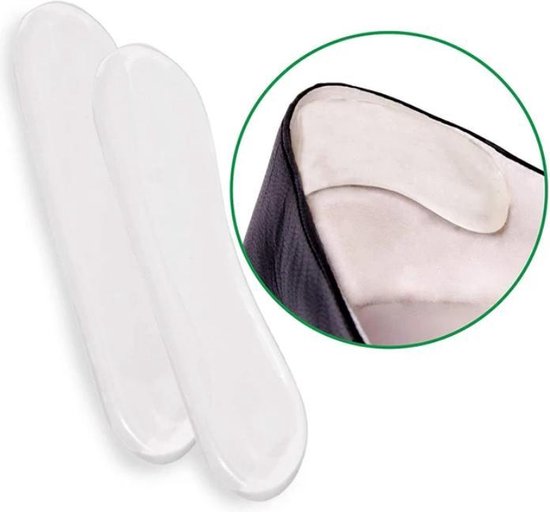 NatraCure heel grip - hielpijn - zelfklevende hielkussentjes - vermindert druk - voorkomt pijnlijke blaren - silicone gel - wasbaar van N/A