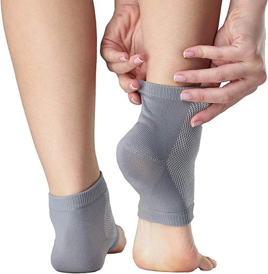 NatraCure hielbeschermers met gel pads maat L (41-46) - hydraterend – ademend - zachte hakken – droge hakken – gescheurde hakken - eelt – kloven - hielkloven van N/A