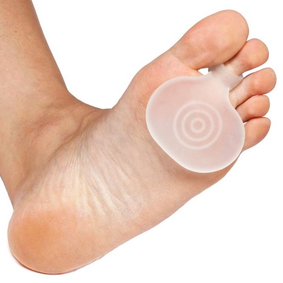 NatraCure voorvoetkussen met teenlus maat L/XL (41-46) - pijnlijke voorvoet - branderige voorvoet - metatarsalgie - morton neuroom - eelt - wasbaar - smartgel van N/A