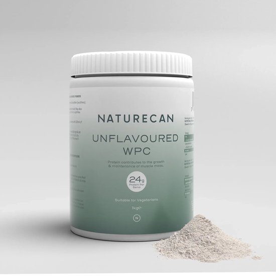 Naturecan Whey Protein Poeder - Naturel - 1000 g - 22 g Eiwit per Portie