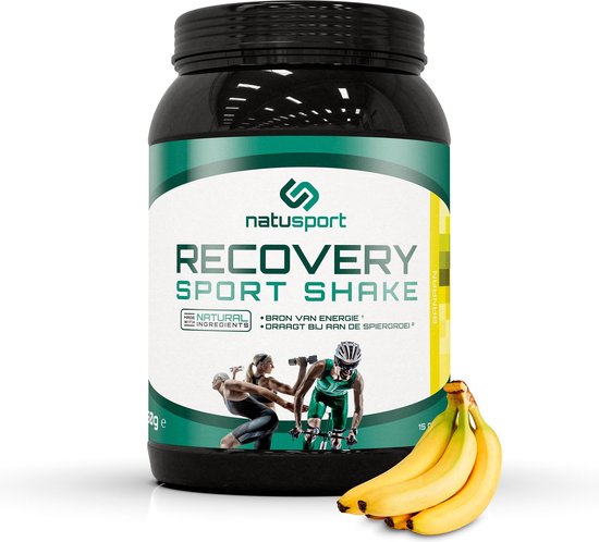 Natusport Recovery Sport Shake - Hersteldrank - 5:1 Koolhydraten Eiwitten - Whey Protein met BCAA's - Banaan - 750g van Merkloos