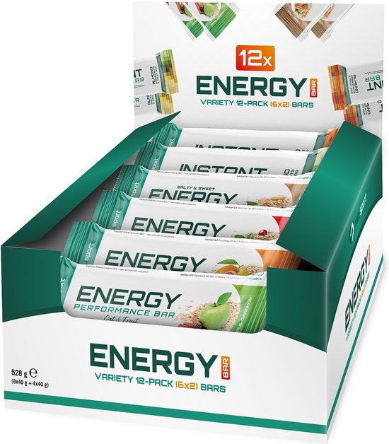 Natusport Variety Pack Bars - Combinatieverpakking - Energiereep met koolhydraten - 12 stuks
