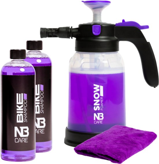 Nb Care Snow Foamer + Bike Shampoo 1.5L Duo Pack - voor fiets - biologisch afbreekbaar van Merkloos