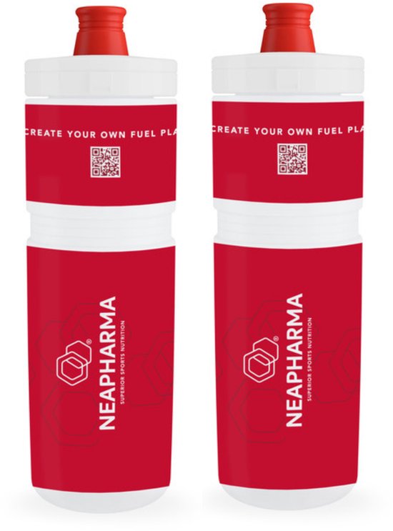Neapharma drinkbus - ELITE bidon - lichtgewicht - 800ml - 2 stuks