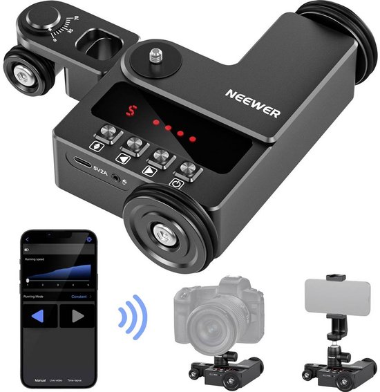 Neewer Elektrische Camera-Trolley Met Verplaatsbare Telefooncamerahouder van Merkloos