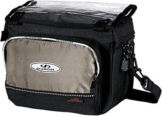 Nevada Bicycle Bag Handlebar Bag Black-Black 31 x 21 x 18 cm - Waterproof and Spacious van AGU