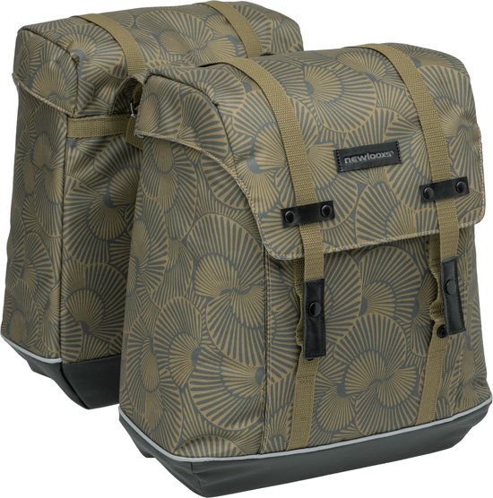 New Looxs Alba Double Selo Dubbele Fietstas - 34 liter - Brons van New Looxs
