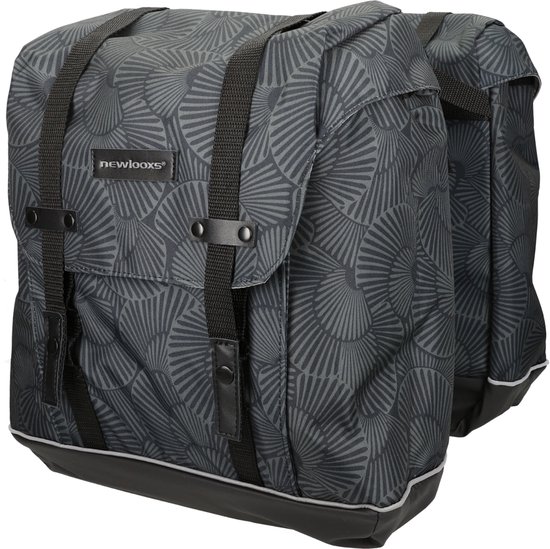 New Looxs Alba Double Selo Dubbele Fietstas - 34 liter - Zwart van New Looxs