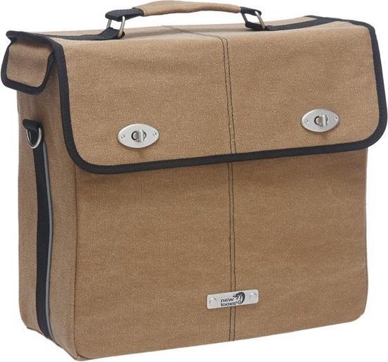 New Looxs Arezzo Canvas Single - Enkele Fietstas - 16 l - Bruin van New Looxs