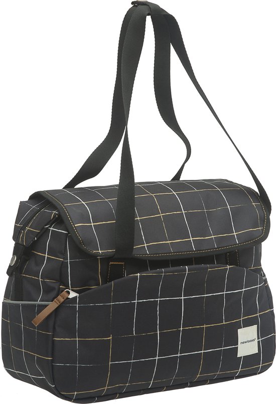 New Looxs Check Tosca Enkele Fietstas - 16 liter - Zwart van New Looxs