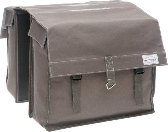 New Looxs Dock Dubbele Fietstas - 34 l - Brown/Grey van New Looxs