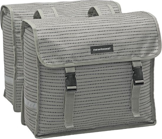 New Looxs Fiori Double Nomi Dubbele Fietstas - 30 liter - Grijs van New Looxs