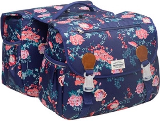 New Looxs Joli Double - Dubbele Fietstas - Afneembaar - 34L - Ella Blue van New Looxs