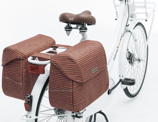 New Looxs Joli Double Nomi Double Fietstas - 37 liter - Rood van New Looxs