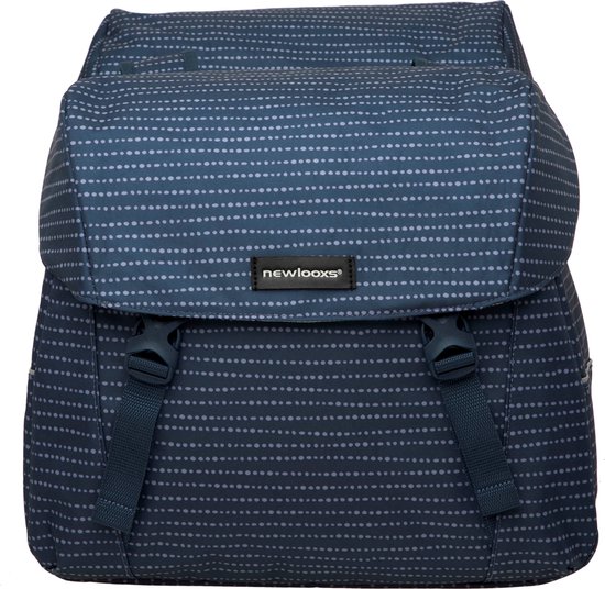 New Looxs Joli Double Nomi Dubbele Fietstas - 37 liter - Blauw van New Looxs