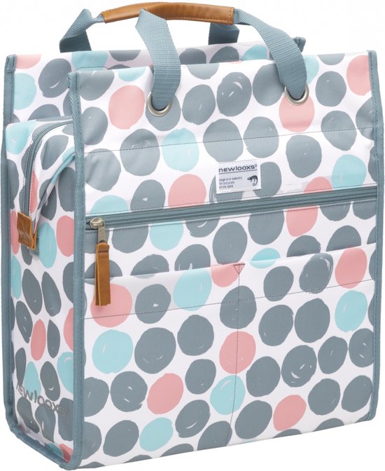 New Looxs Lilly Enkele Fietstas - 18 liter - Dots Multi van New Looxs