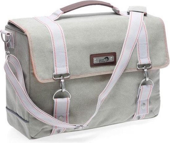 New Looxs Mondi Canvas - Fietstas / Schoudertas - 16 l - Licht Grijs van New Looxs