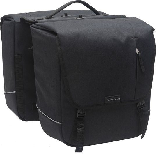 New Looxs Nova Detachable Dubbele Fietstas - Afneembaar - 32 liter - Zwart van New Looxs