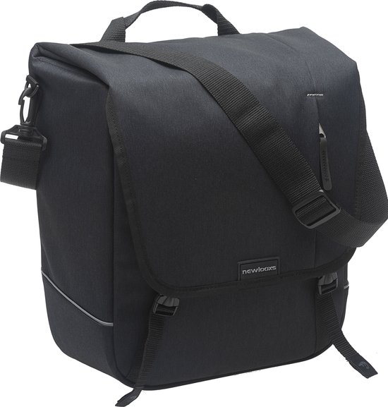 New Looxs Nova Single Enkele Fietstas - Afneembaar - 16 liter - Zwart van New Looxs