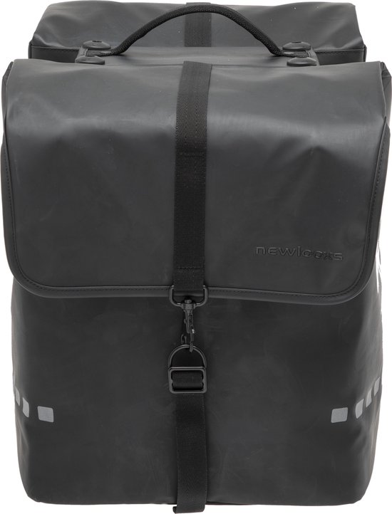 New Looxs Odense Double - Dubbele Fietstas - Geschikt voor Elektrische Fietsen - Afneembare Fietstas voor Racktime Bagagedrager - Waterdicht - 39 Liter - Zwart van New Looxs