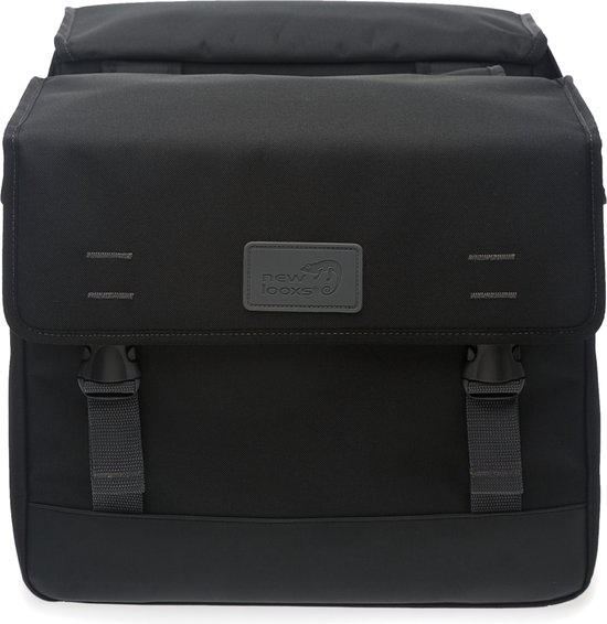 New Looxs Origin Double - Dubbele Fietstas - Geschikt voor Elektrische Fietsen - Waterdicht Polyester - 39 Liter - Zwart van New Looxs