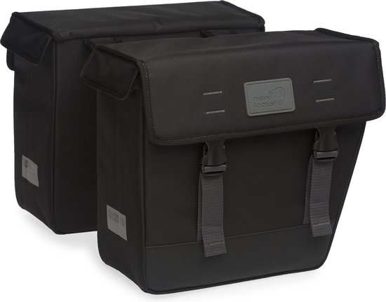 New Looxs Origin Double Hybride Dubbele Fietstas - 33 liter - Zwart van New Looxs