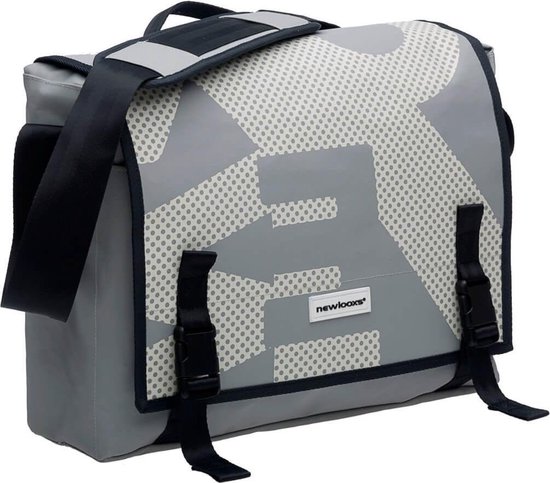 New Looxs Postino Office Enkele Fietstas - 14 l - White/Grey van New Looxs