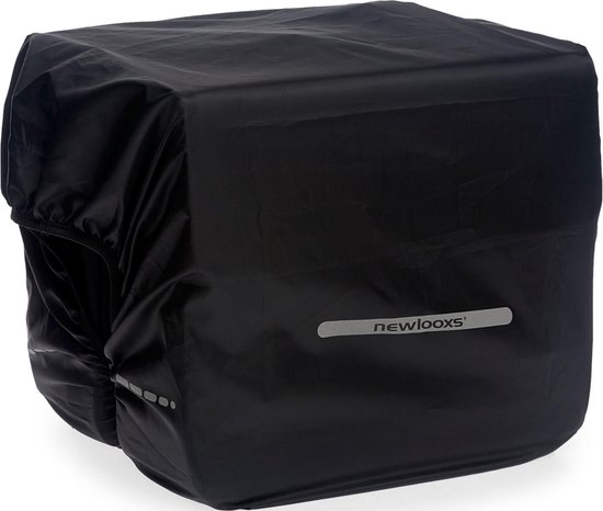 New Looxs Regenhoes voor Dubbele Fietstassen - Zwart van New Looxs