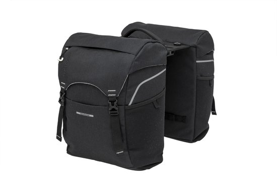 New Looxs Sports Double - Dubbele Fietstas - Ingebouwde MIK adapter - Afneembare Fietstas van Waterdicht Polyester - 32 Liter - Zwart van New Looxs