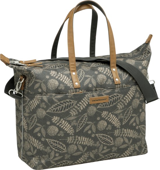 New Looxs Tendo Forest Enkele Fietstas Laptoptas Shopper - 15 inch Laptopvak - 21 liter - Antraciet van Merkloos