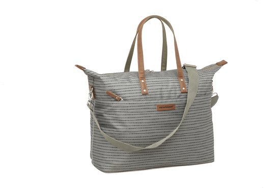 New Looxs Tendo Nomi Enkele Fietstas Laptoptas Shopper - 15 inch Laptopvak - 21 liter - Grijs van New Looxs