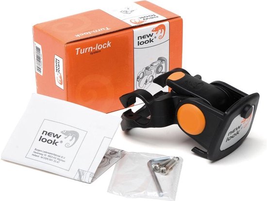 New Looxs TurnLock Bevestigingsysteem Fietsmand - Zwart van New Looxs