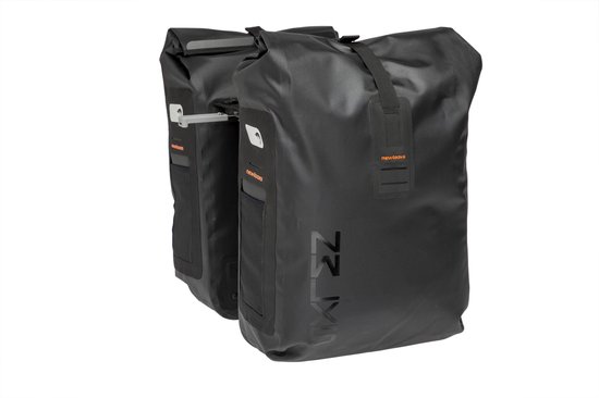 New Looxs Varo Double - Dubbele Fietstas - Geschikt voor Elektrische Fietsen - 100% Waterdicht - Geïntegreerde MIK Adapter - 40 Liter - Zwart van New Looxs