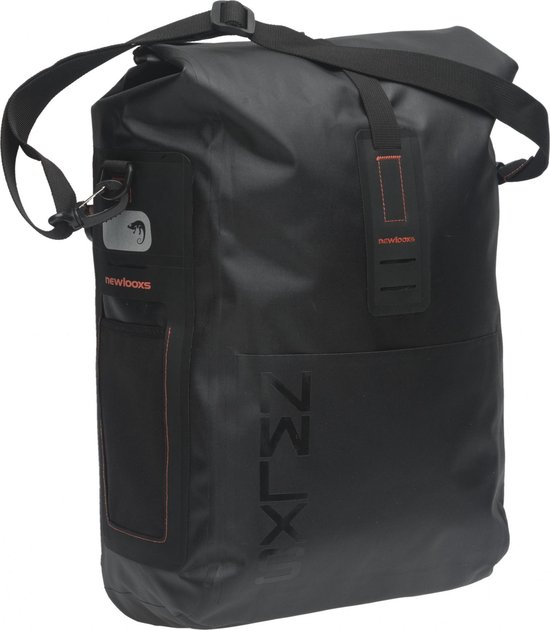 New Looxs Varo Single - Enkele Fietstas - 100% Waterdicht - Afneembare Fietstas - Geschikt voor Elektrische Fietsen - 20 Liter - Zwart van New Looxs