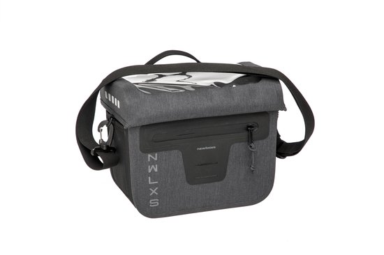 New Looxs Varo Stuurtas Fiets - 100% Waterdicht - Afneembaar - Voor KLICKfix systeem - 9,5 liter - Grijs van New Looxs