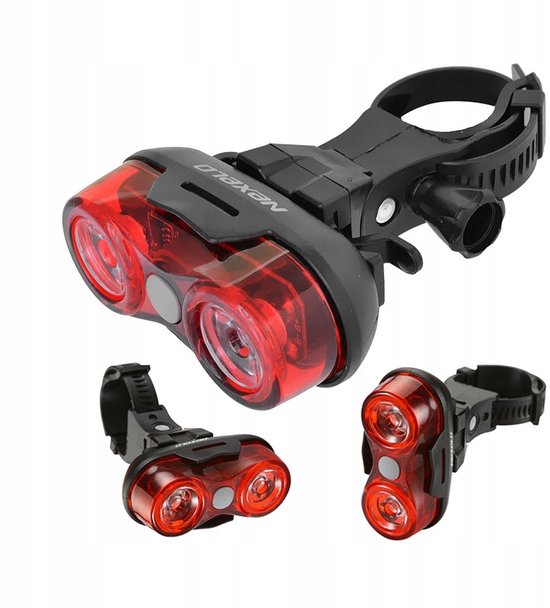 Nexelo LED Fietslamp Achter - Waterdicht & Inclusief Batterijen