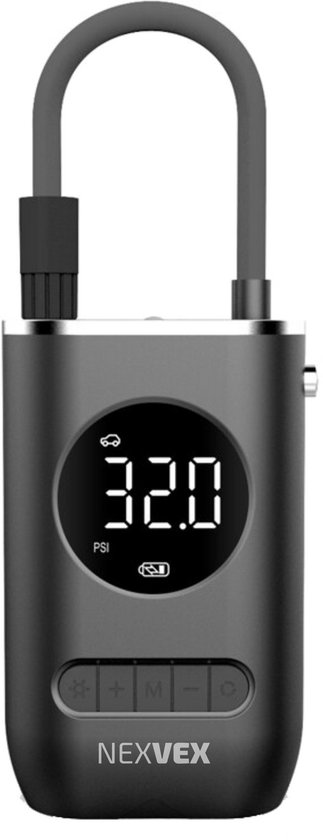 Nexvex® AirBoost Elektrische Fietspomp - Draadloze Compressor Bandenpomp - Draagbare luchtcompressor - Auto - Scooter - Motor - Racefiets - LED Zaklamp - Accu Fietspomp Elektrisch - Fiets Pomp - Draadloze Fietspompen - USB - Festival - Camping